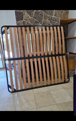 Bed Frame with Wood Slats