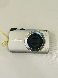 Canon Powershot A3300is Silver Digital Camera - Tested Works