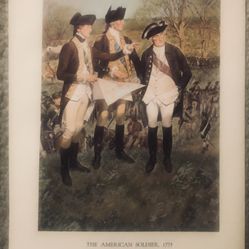Vintage The American Soldier 1775 Photo Print-Good For Framing Approx 9x13” VGC