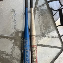 Vintage Grand Slam and Hot Bat Baseball Bats