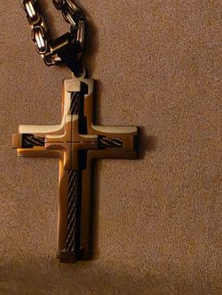 SS cross necklace