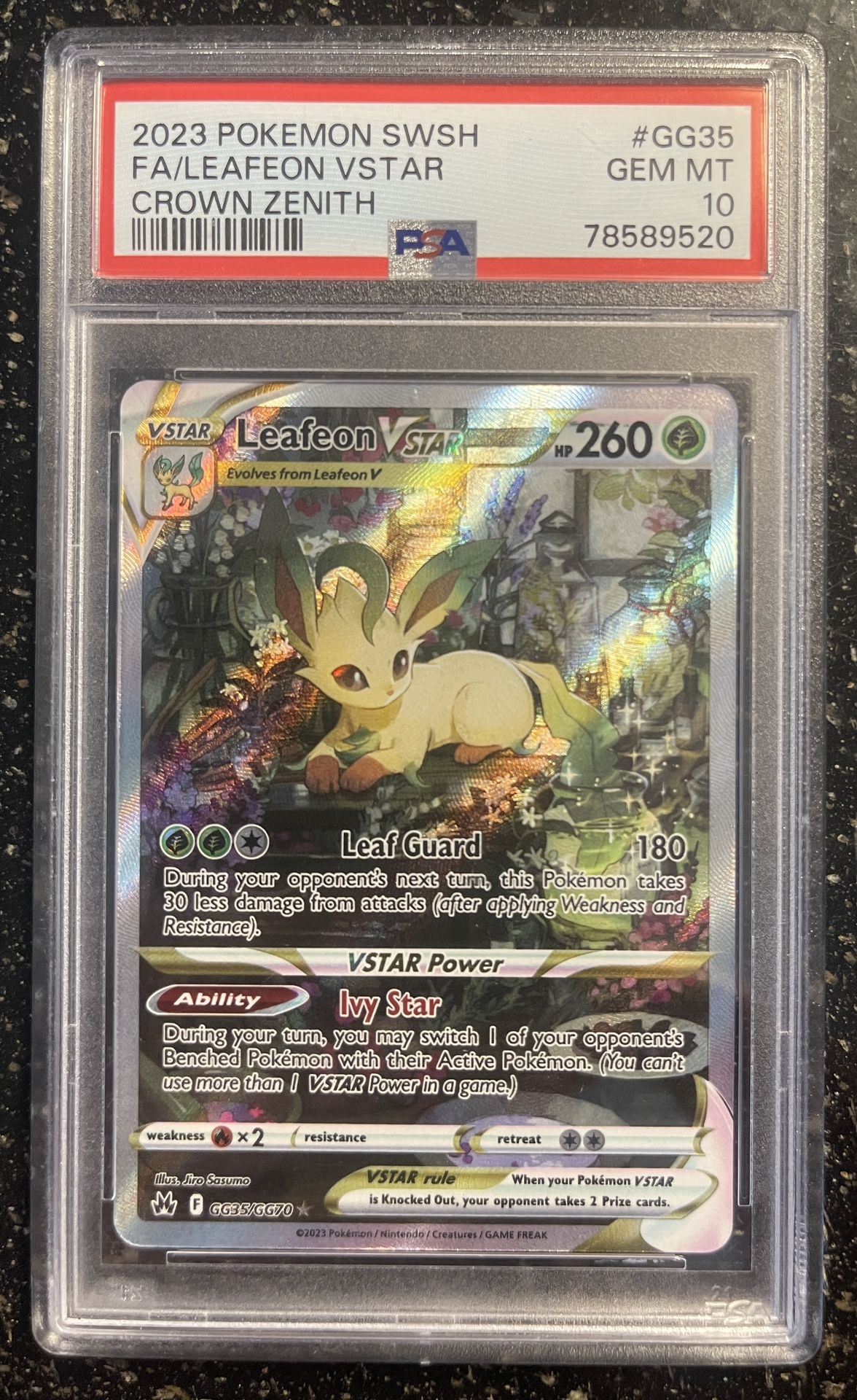 Leafeon VStar PSA10