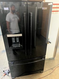 Maytag French dr blk