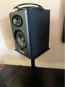 Studio equipment , Studio monitors, AKG microphone, mic stand