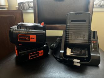 LITHIUM 40v max battery’s and charging box