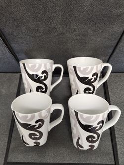 Squared Bottom Coffee Mugs (4)