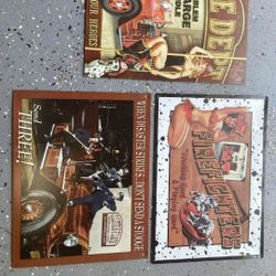 3 Fire Dept Metal Signs