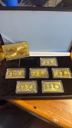 Gold plated Novelty Banknote Collection Set