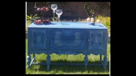 Hand Painted Antique buffet