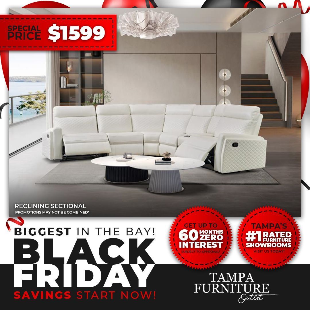 sectional 5 pc's white 