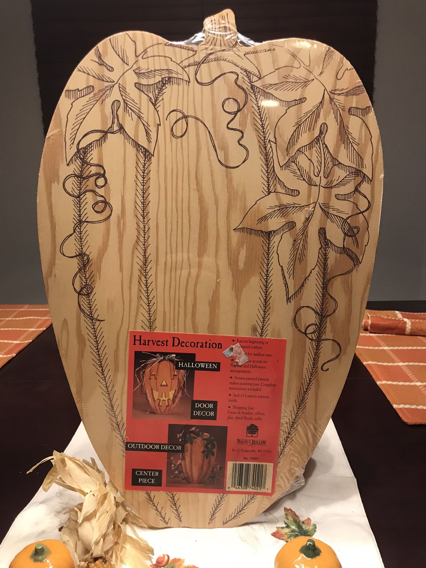 Harvest Halloween craft decor 2PC