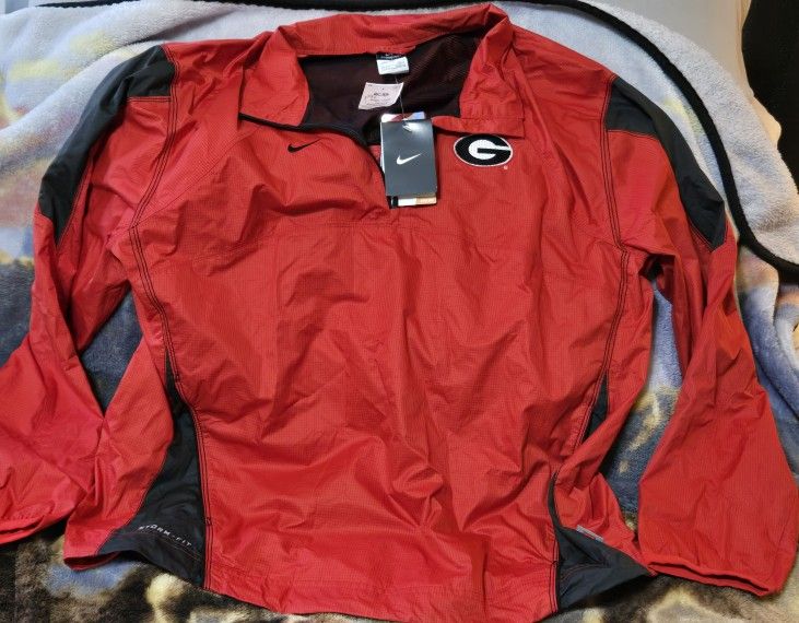 Brand New Georgia Bulldogs Windbreaker Jacket By Nike
