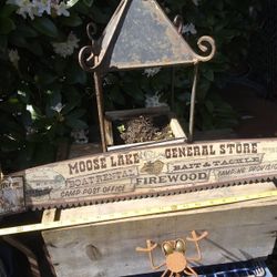 Painted Crosscut Saw Sign