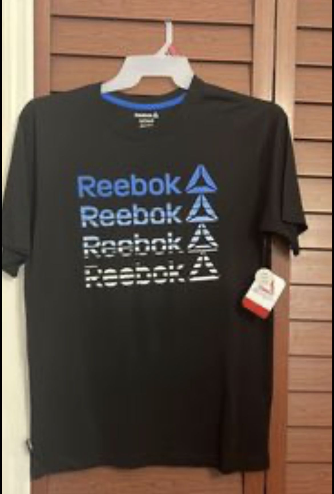 Mens Reebok Black/blue Shirt Size Small