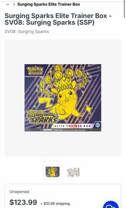 Pokémon surging sparks