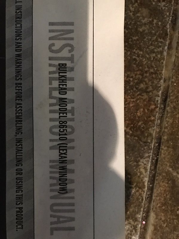 Bulkhead FORD Full Size Van. New