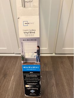 1-inch Cordless Vinyl Blind
