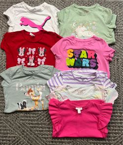 Lot of 32 Girls Leggings shorts shirts dress size 7/8-8