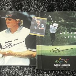 Greg Norman Autograph Lot 