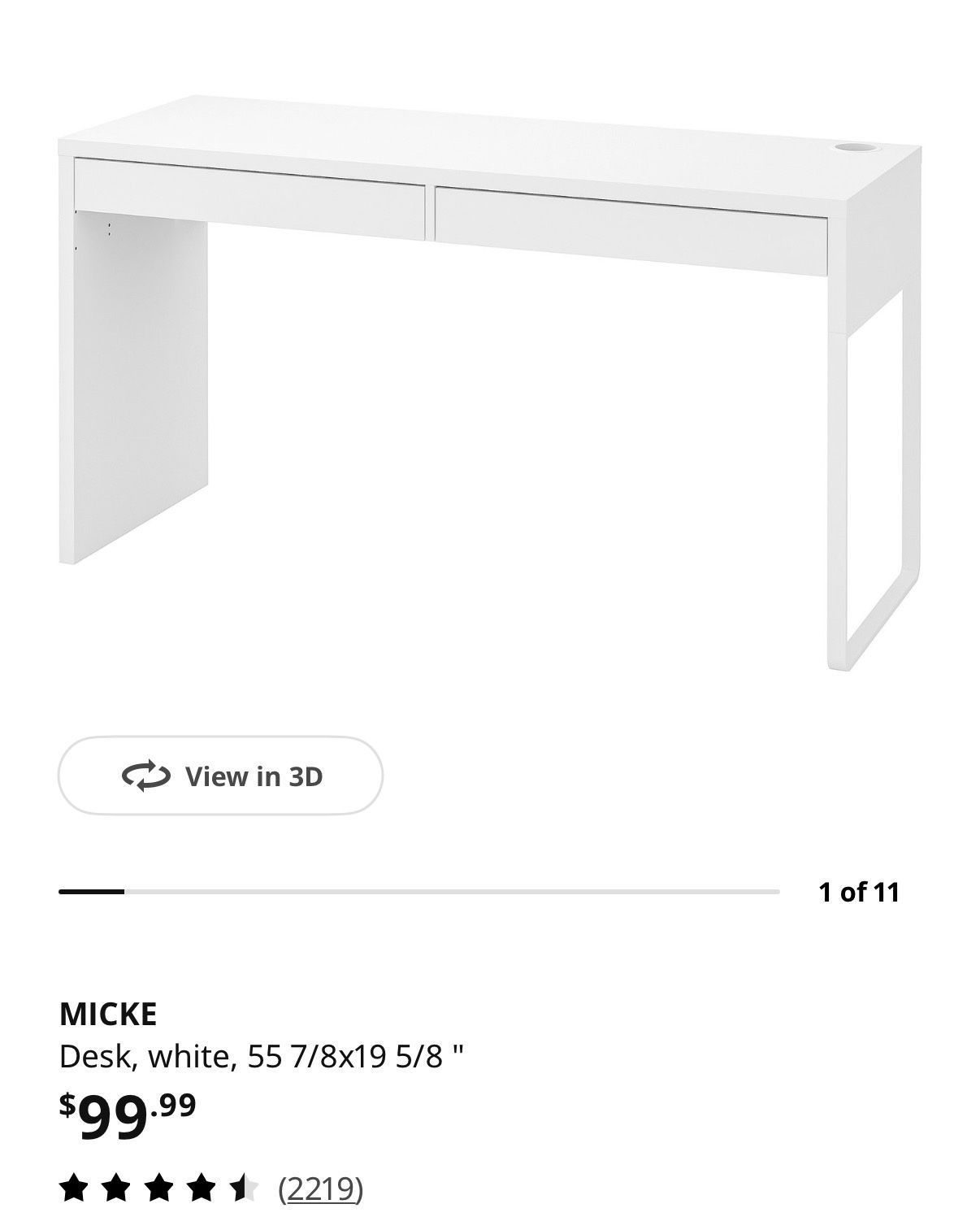 Micke ikea desk