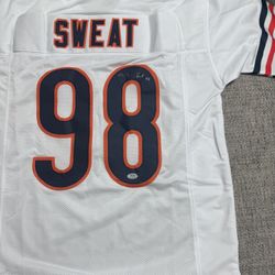 Montez Sweat Signed Autograph Custom Jersey - PSA COA Sticker - Chicago Bears