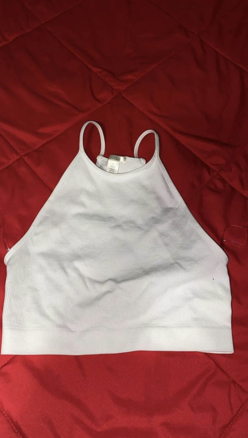White Halter Top