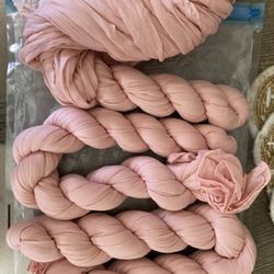 3 Blushing Pink Cheesecloth 