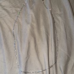 Figaro 14k solid White Gold 24” 3.0mm