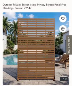 Outdoor Privacy Screen Metal