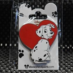 Disney 101 Dalmatians Heart Paris Pin