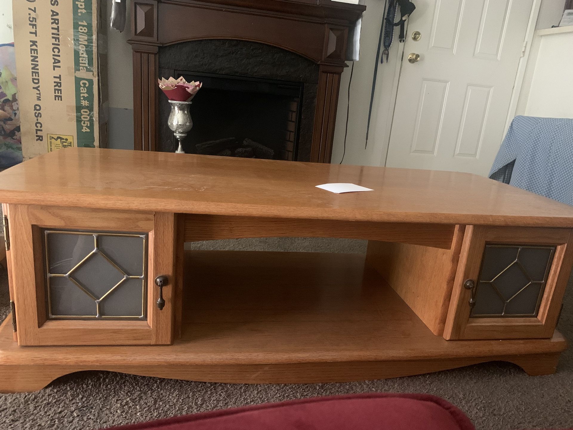 Oak Coffee Table & End Table