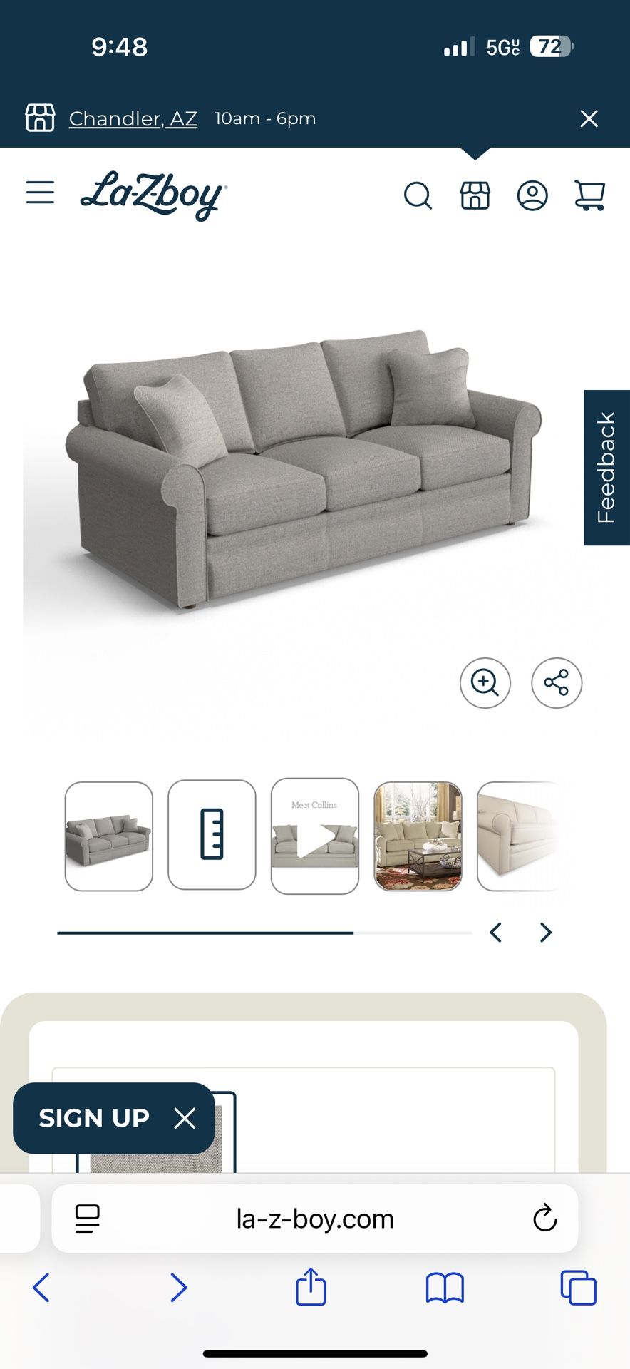 Lazy-boy Collins Sofa