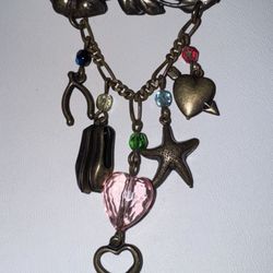 Vintage Brass Charm Pin - Excellent Condition 
