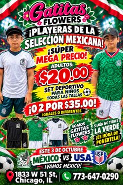 Set deportivo para niños y para adultos playera deportiva