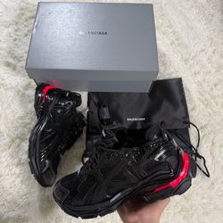 Black Balenciaga LED Runners