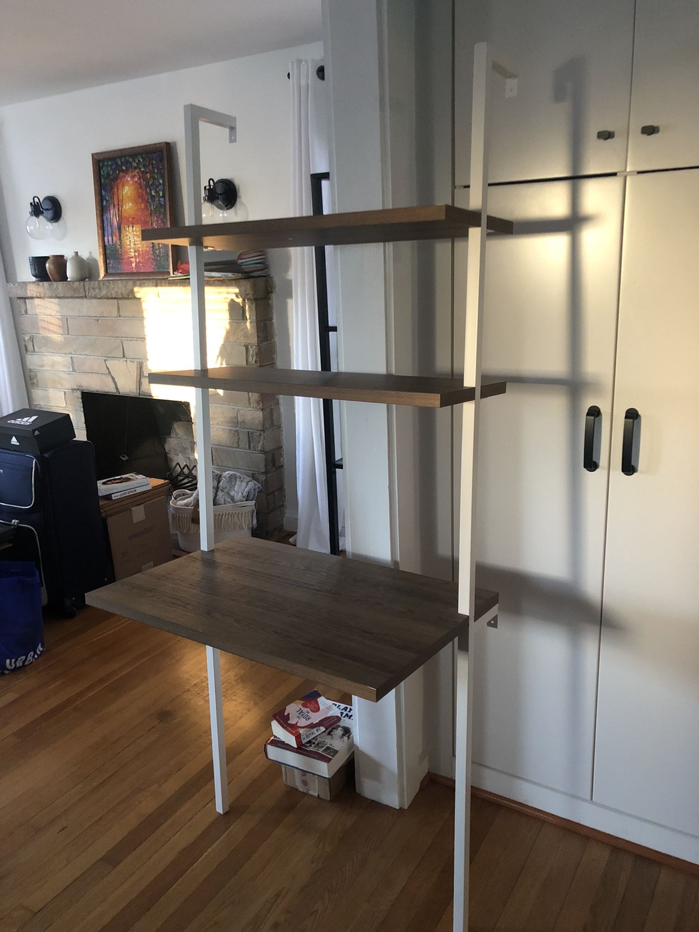 Ladder desk/shelf 