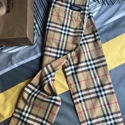 Boy's Burberry Checker Board Pants..