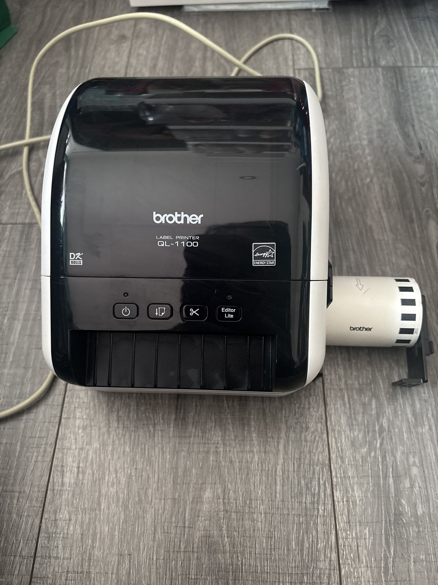 Brother QL-1100 Wide Format, Postage and Barcode Professional Thermal Monochrome Label Printer, Black $185