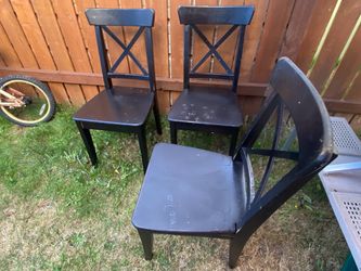Wood dining room chairs