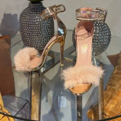 FASHION NOVA Hailey Heel - Rose Gold MONIKA RoseGold SIZE 7