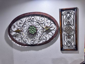 Decoración de metal $25 cada uno
