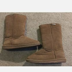 Womens Bearpaw Emma Tall Boots - Hickory Brown, Size 10