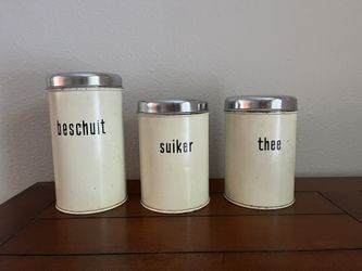Set of Antique Dutch Tins