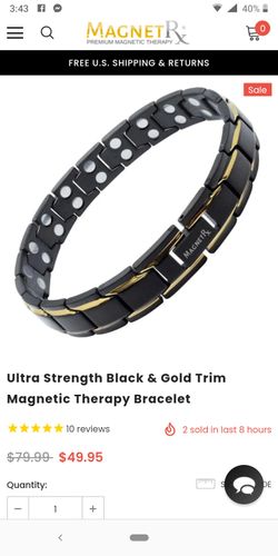 Metal bracelet woman and man good for health