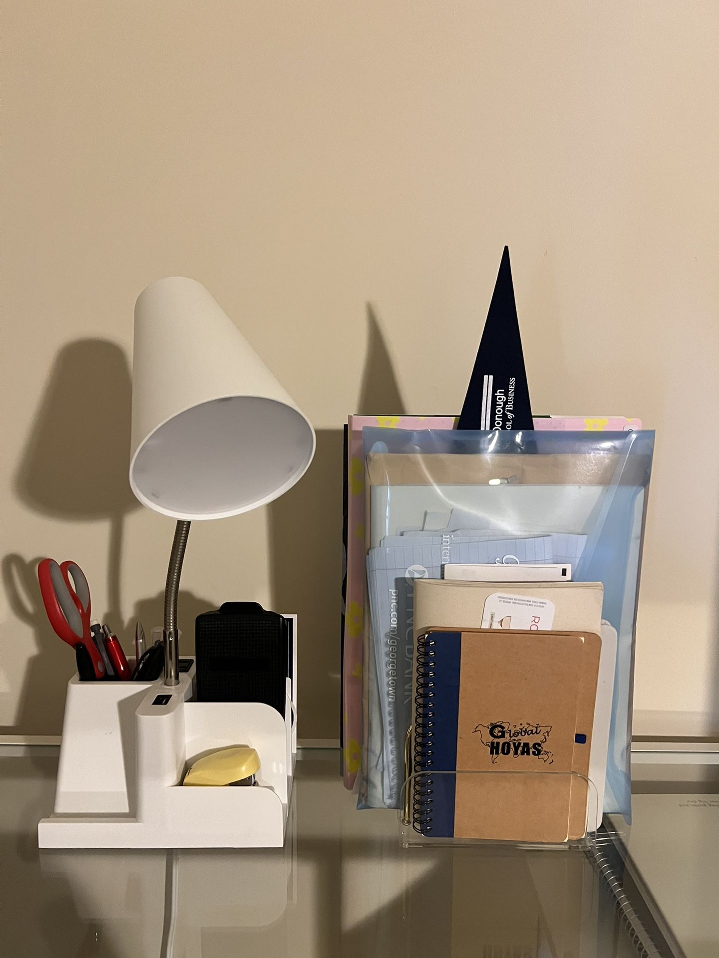 Desk Lamp And Book Organizer