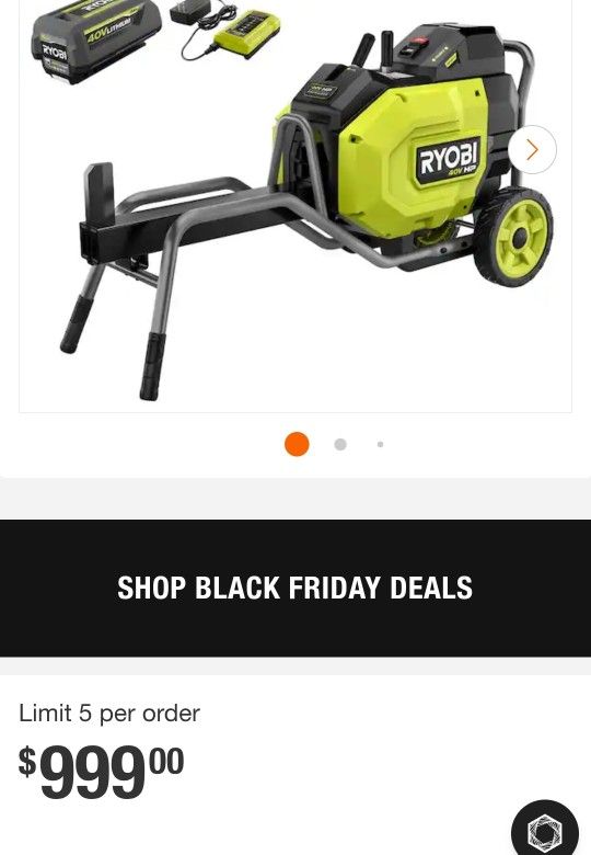 ✨ RYOBI 40V HP Brushless 12-Ton Kinetic Battery Electric Log Splitter Kit - 4.0Ah Battery Charger