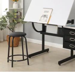 Artist Architect Draftsman Painting Drafting Drawing Table Adjustable Desk 