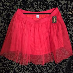 Red Tulle Tutu Skirt From Spirit Halloween Size XXL NWT