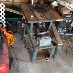 Antique Table Saw Working Condition 