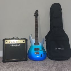 Ibanez Guitar With Amp And Carry Bag